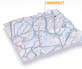 3d view of Chah-i-Mast