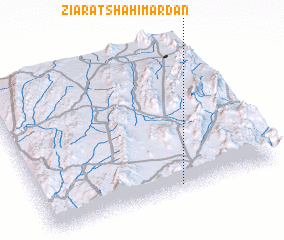 3d view of Ziārat Shāh-i-Mardān