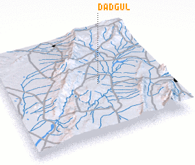 3d view of Dād Gul