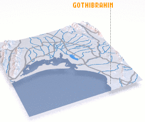 3d view of Goth Ibrāhim