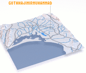 3d view of Goth Hāji Mīr Muhammad