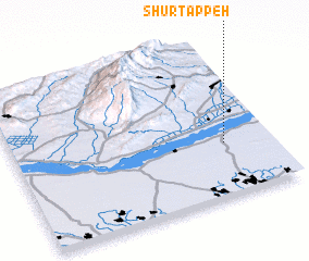 3d view of Shūr Tappeh