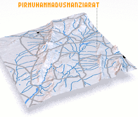 3d view of Pīr Muhammad Usman Ziārat