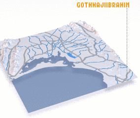 3d view of Goth Hāji Ibrāhīm