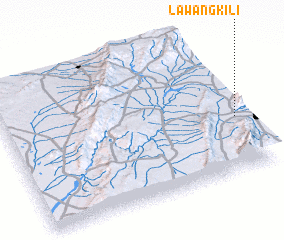 3d view of Lawang Kili