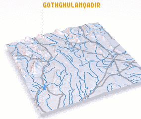 3d view of Goth Ghulām Qādir