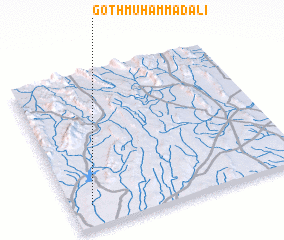 3d view of Goth Muhammad Ali