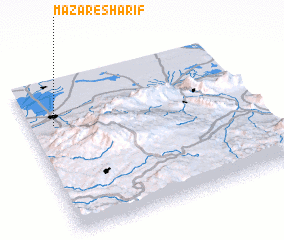 3d view of Mazār-e Sharīf