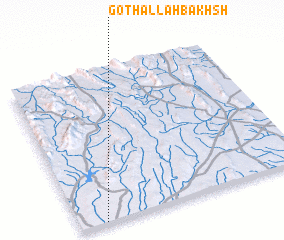 3d view of Goth Allāh Bakhsh