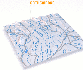 3d view of Goth Sāindād