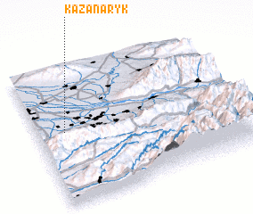 3d view of Kazan-Aryk