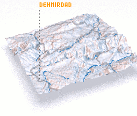 3d view of Deh Mīrdād