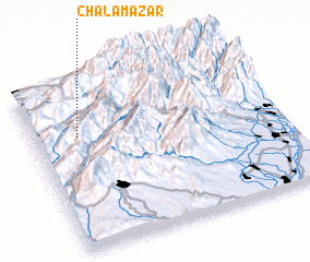 3d view of Chala-Mazar