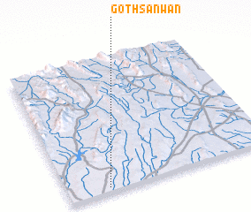 3d view of Goth Sānwan