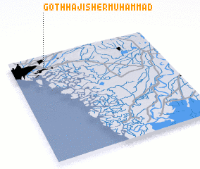 3d view of Goth Hāji Sher Muhammad