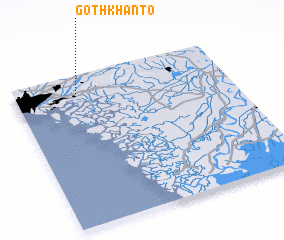 3d view of Goth Khānto