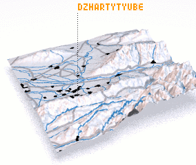 3d view of Dzharty-Tyube