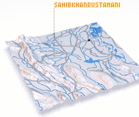 3d view of Sāhib Khān Rustamāni