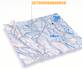 3d view of Goth Khūda Bakhsh