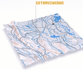 3d view of Goth Mūsa Khān