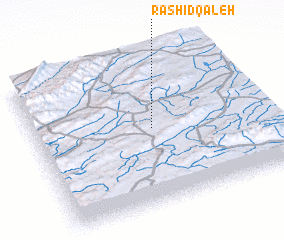 3d view of Rashīd Qal‘eh