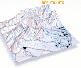 3d view of Besh-Takhta