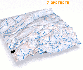 3d view of Ziārat Kach