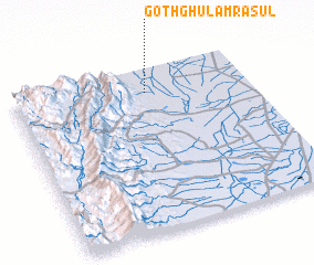 3d view of Goth Ghulām Rasūl