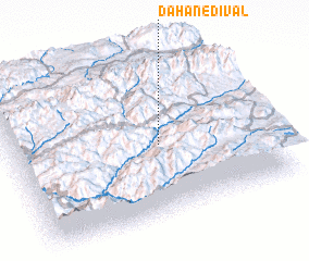 3d view of Dahan-e Dīvāl