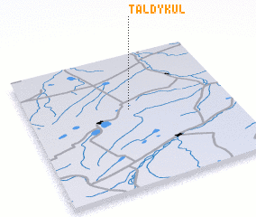 3d view of Taldy-Kulʼ