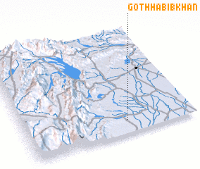 3d view of Goth Habīb Khān