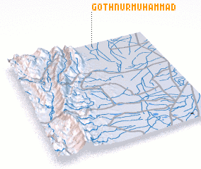 3d view of Goth Nūr Muhammad