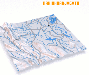 3d view of Rahīm Khān jo Goth