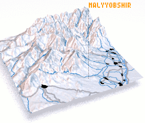 3d view of Malyy Ob-Shir