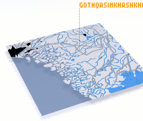 3d view of Goth Qāsim Khāshkheli