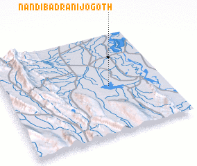 3d view of Nandi Badrāni jo Goth