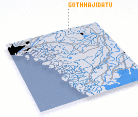 3d view of Goth Hāji Dātu