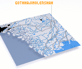 3d view of Goth Hāji Molen Shāh