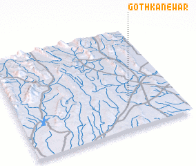 3d view of Goth Kānewār