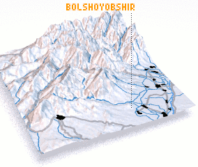 3d view of Bolʼshoy Ob-Shir