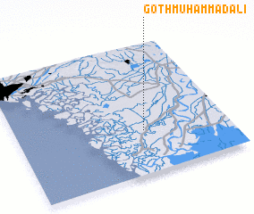 3d view of Goth Muhammad Ali
