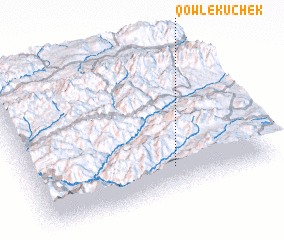 3d view of Qowl-e Kūchek