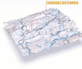 3d view of Chahār Cheshmeh