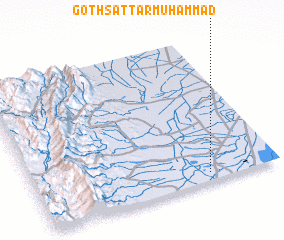 3d view of Goth Sattār Muhammad