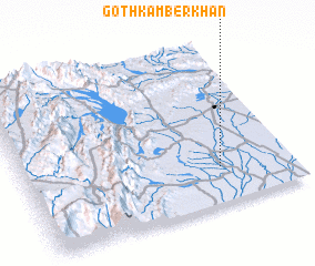 3d view of Goth Kamber Khān