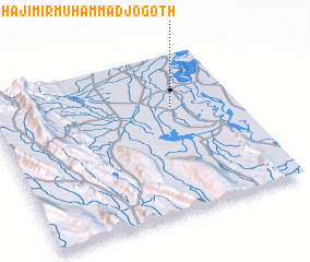 3d view of Hāji Mīr Muhammad jo Goth