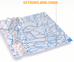 3d view of Goth Ghulām Ali Shāh