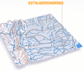 3d view of Goth Jān Muhammad