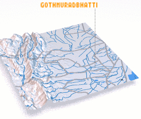 3d view of Goth Murād Bhatti