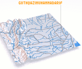 3d view of Goth Qāzi Muhammad Ārif